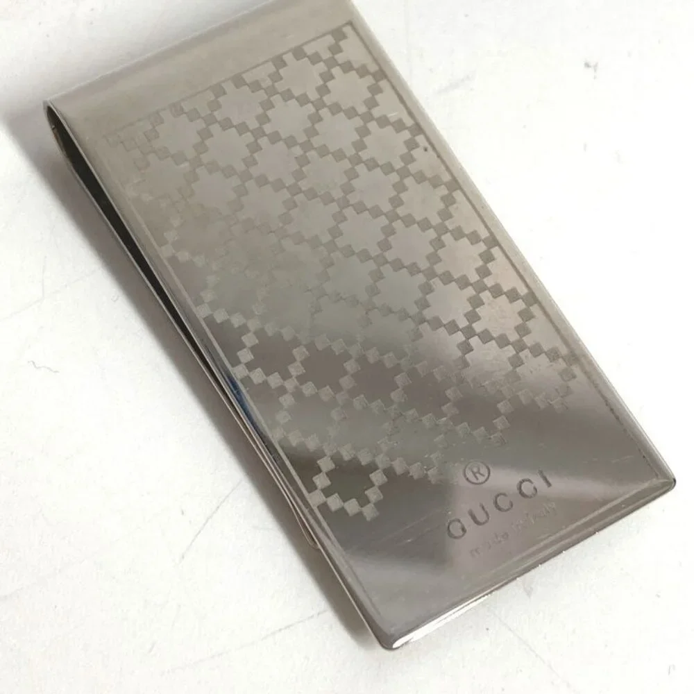 Gucci Money Clip Logo SV 925 Silver